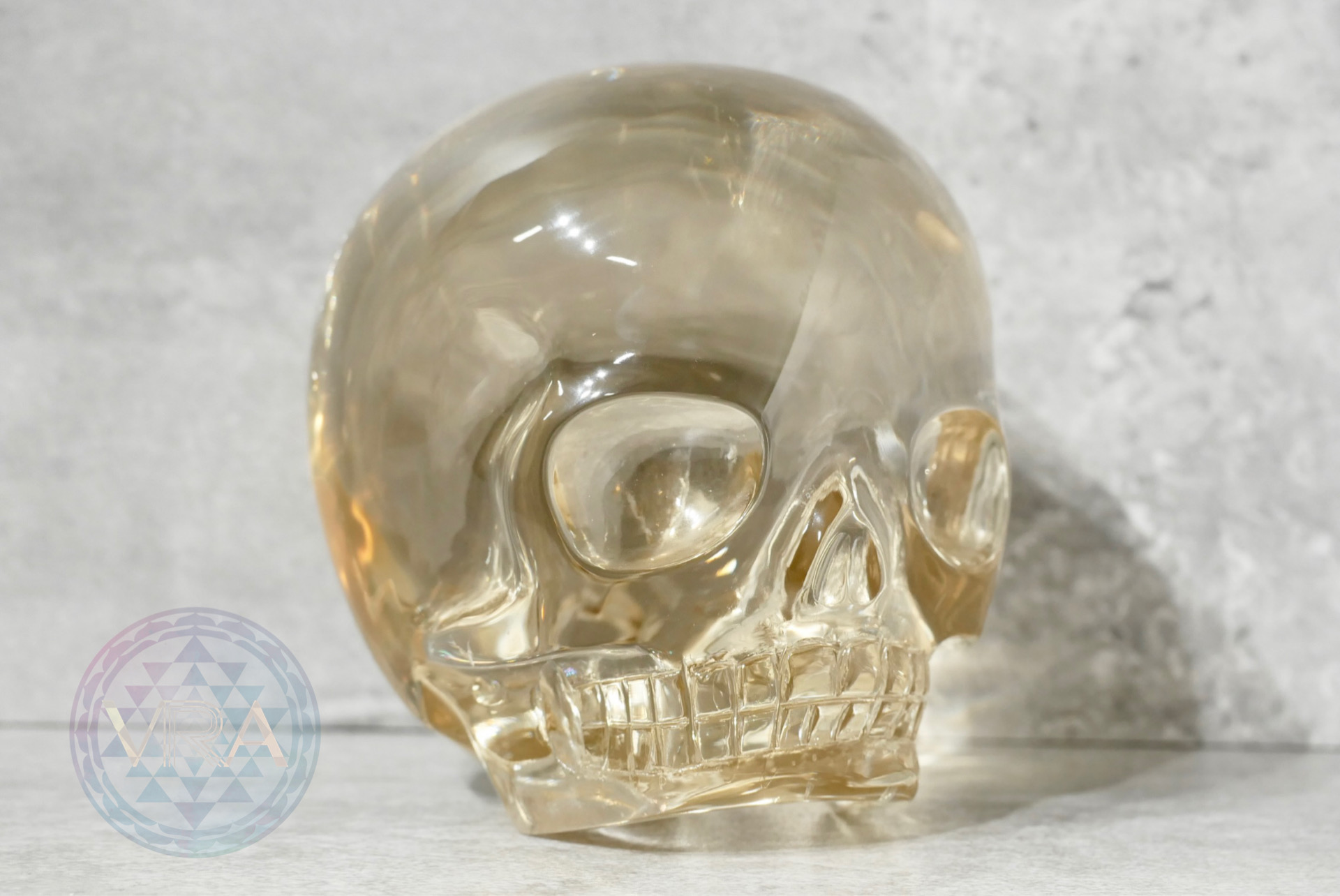 Optical Citrine MC Skull 1272